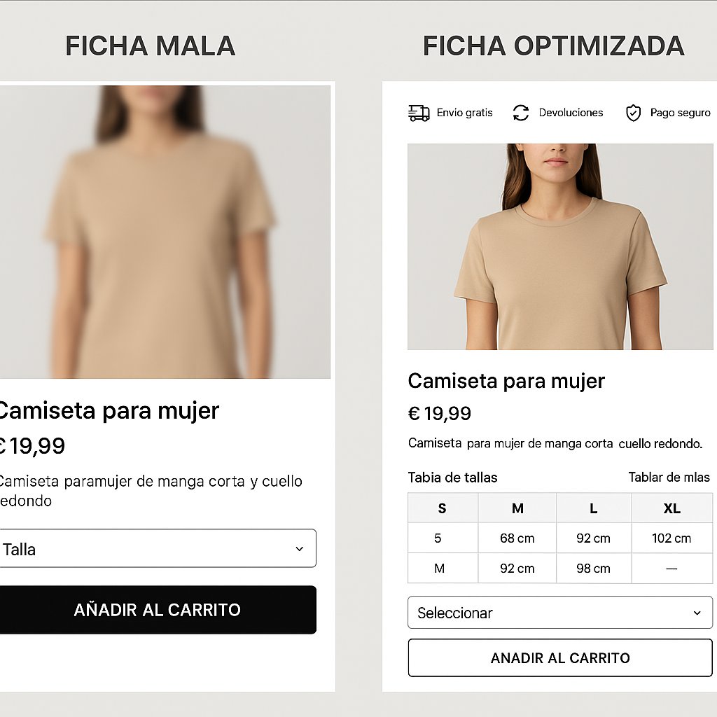 Por qué tus fichas de producto están matando tu tienda de dropshipping (y cómo arreglarlo paso a paso)