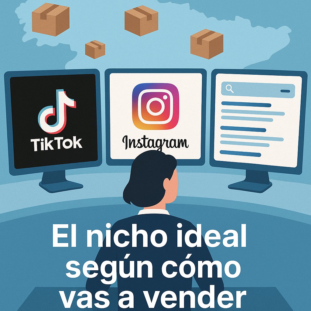 El nicho ideal para tu dropshipping según el canal: TikTok, Instagram, SEO o marketplaces (Guía práctica España)