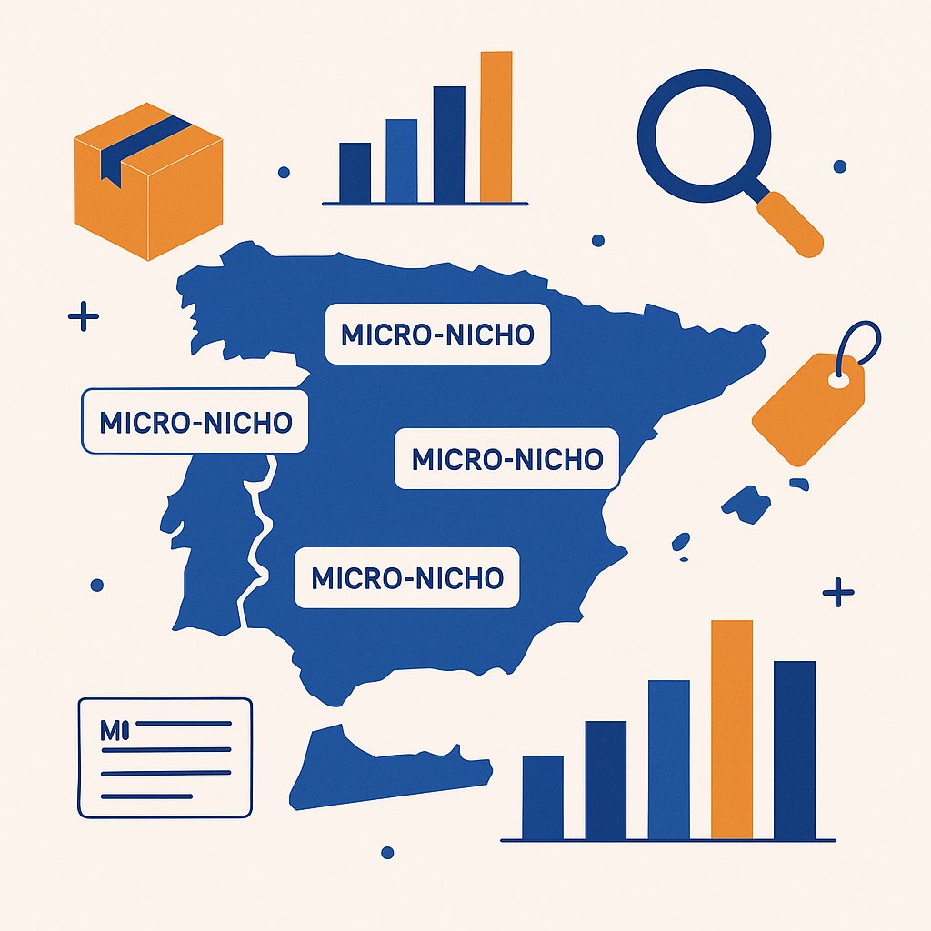 Micro-nichos SEO para dropshipping en España: 25 ideas accionables y plantilla de ficha que convierten