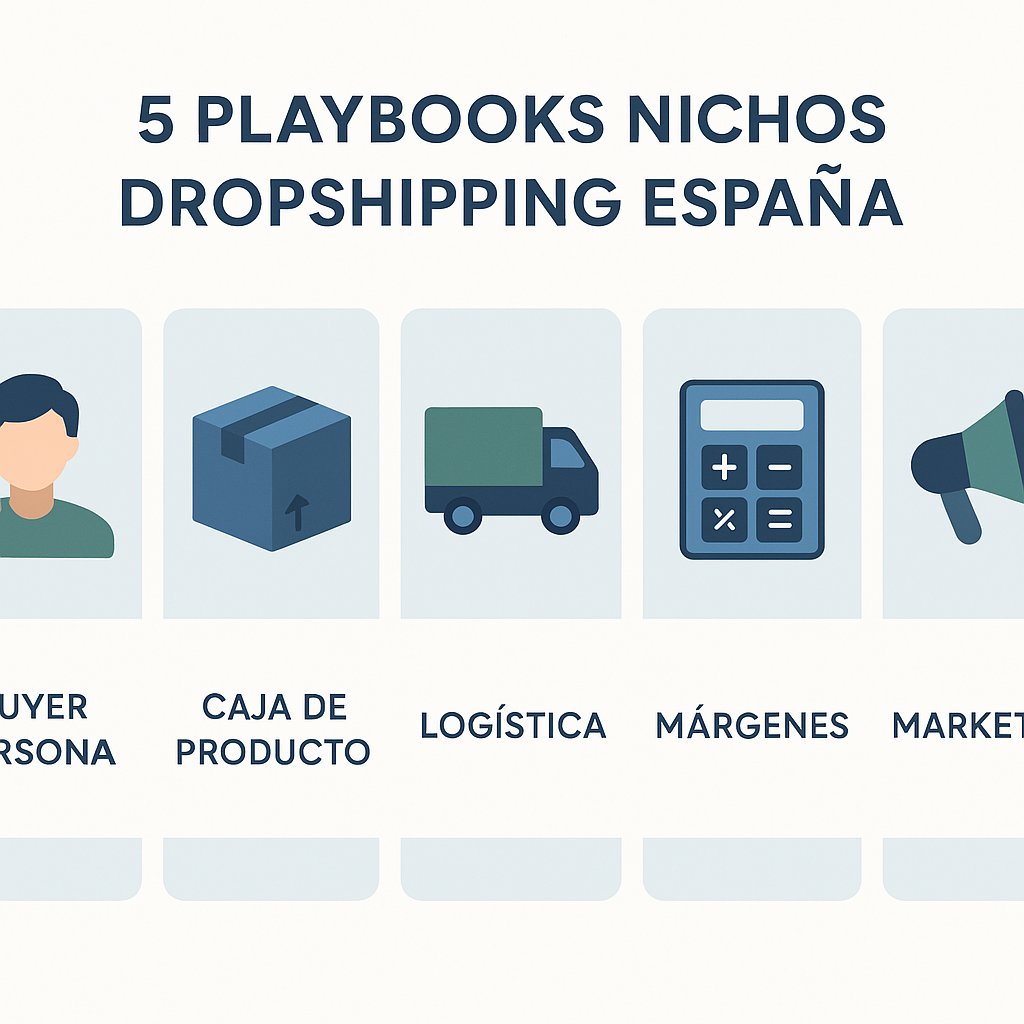 5 playbooks prácticos para nichos de dropshipping en España: lanzar, proveedores, márgenes y plan de 30 días