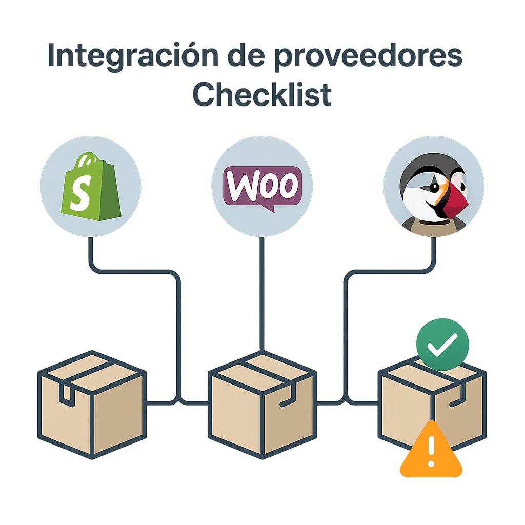 Cómo integrar proveedores de dropshipping a tu tienda (Shopify, WooCommerce y PrestaShop) — apps, flujos y checklist para España