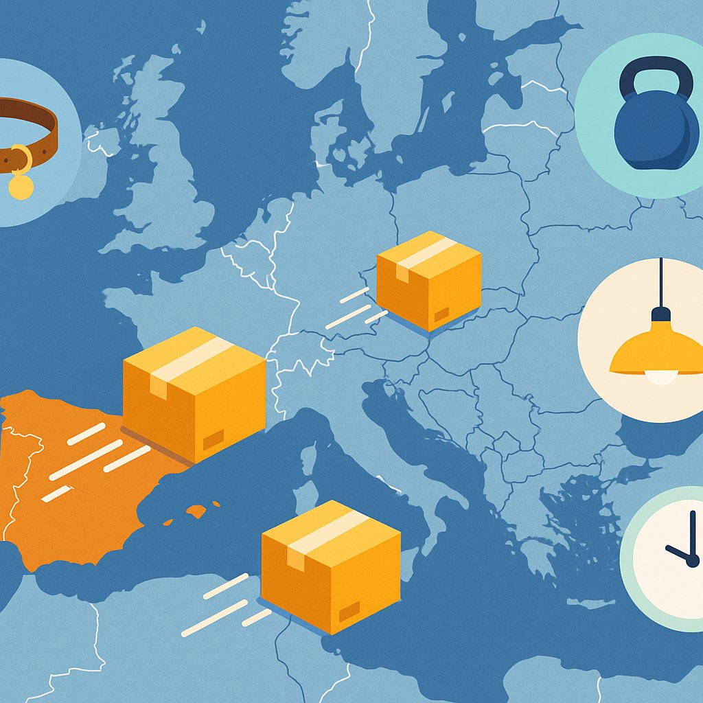 Nichos de dropshipping con proveedores en Europa: 10 nichos para tiendas en España con envío <7 días y margen real