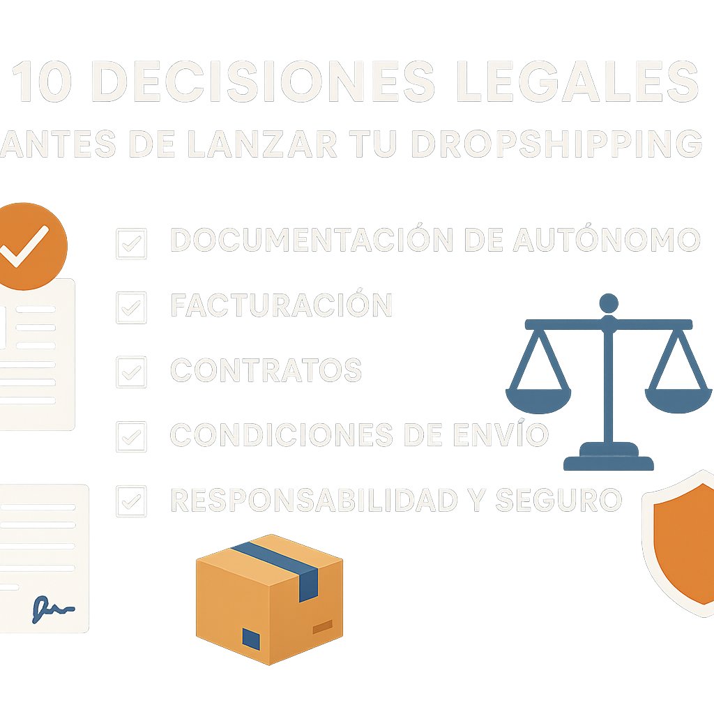 10 decisiones legales imprescindibles antes de lanzar tu dropshipping en España