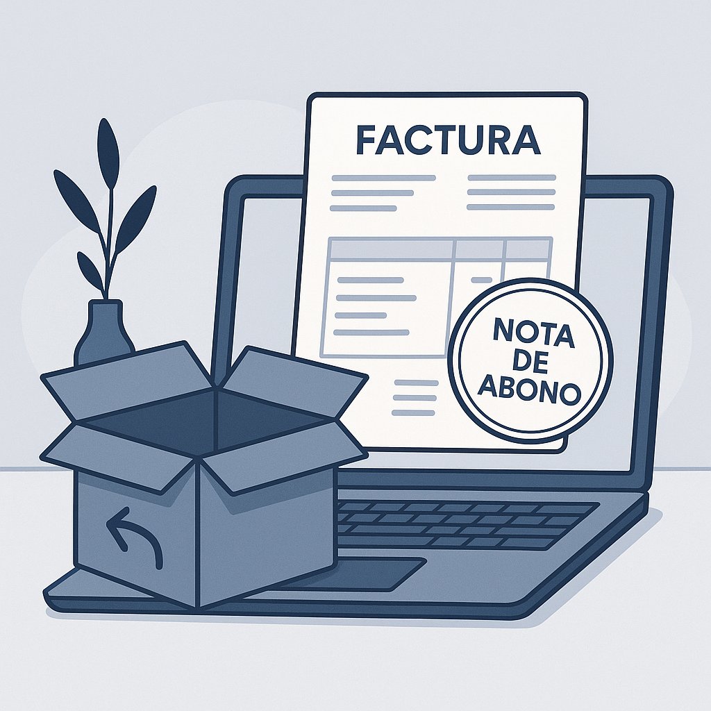 Devoluciones y notas de abono en dropshipping: cómo ajustar IVA y facturación en España