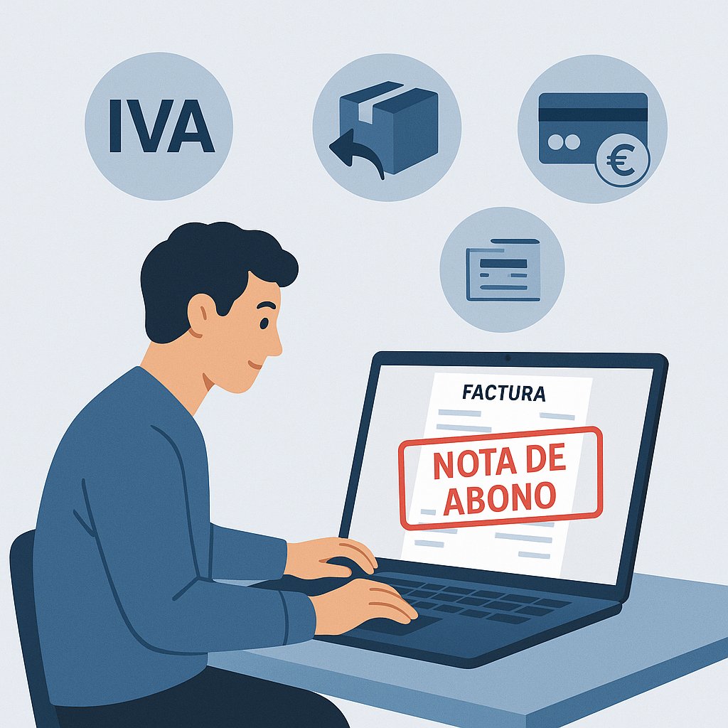 Cómo gestionar devoluciones y notas de abono en dropshipping: ajustar el IVA y tramitar reembolsos sin errores