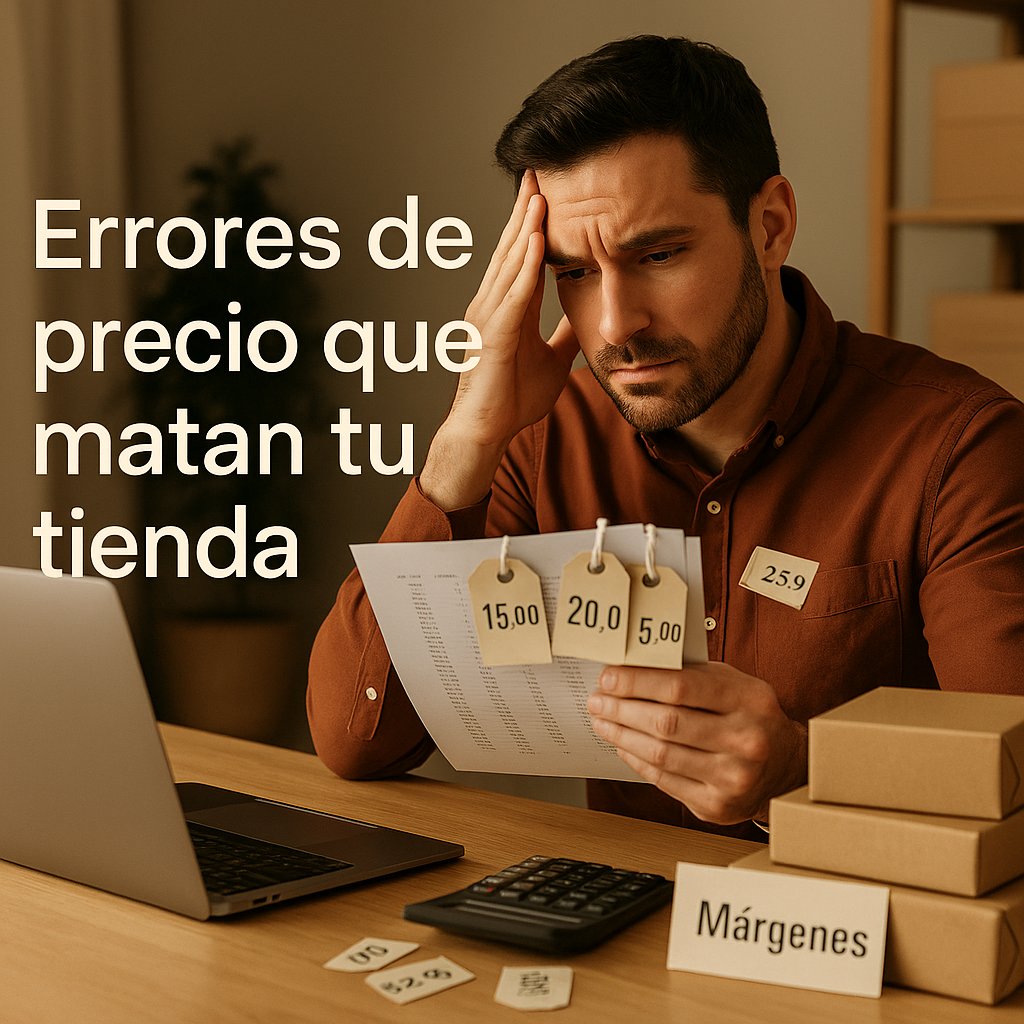 Por qué tu tienda dropshipping no vende: errores de precio y posicionamiento que matan tus márgenes (y cómo corregirlos)