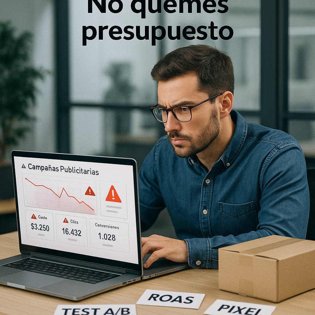 No quemes presupuesto: errores habituales al probar anuncios y escalar campañas en dropshipping (guía práctica para tiendas online)